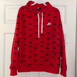 red large mens NIKE sweatshirt